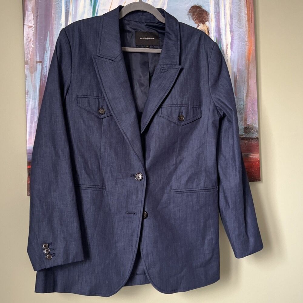 Banana Republic Size14 Blue Jacket Blazer NWOT